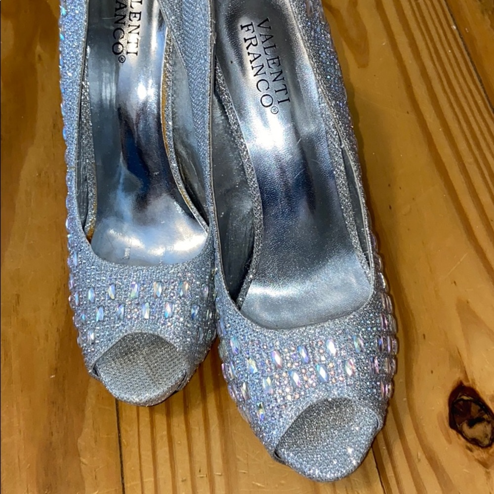 Silver High Heels